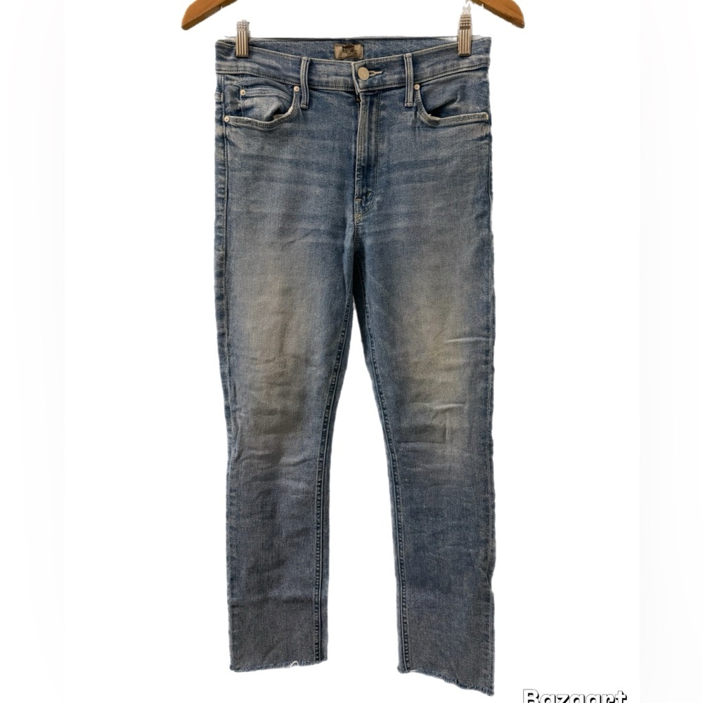 MOTHER Women’s Faded Blue Skinny Jeans